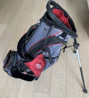 Golfbag, USKG, 60 Zoll, Ultralight, Anthrazit/Rot