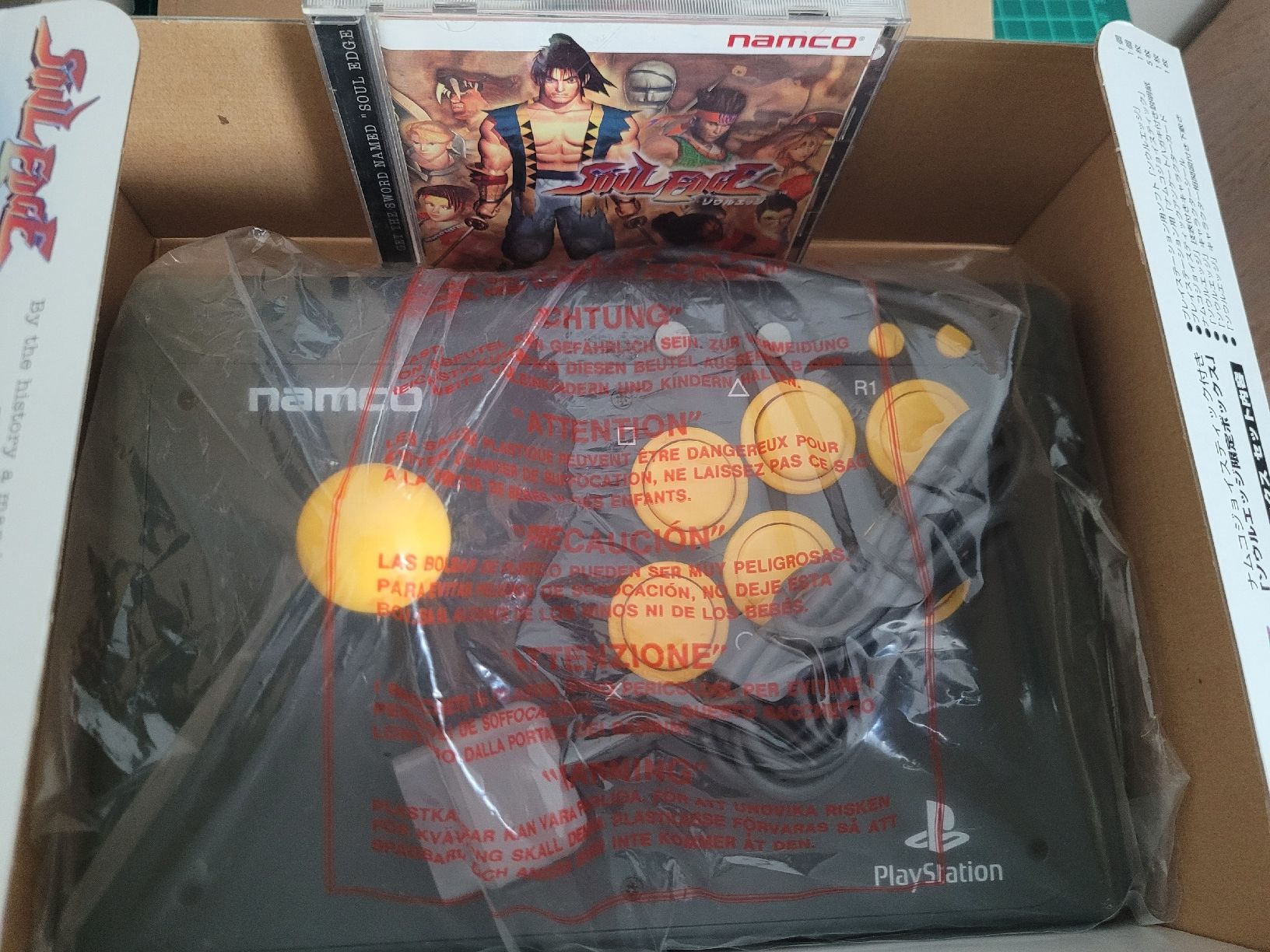 Sony Spiele: Namco Soul Edge with Stick - PS1 - Retro – Gebraucht aus Meyrin von Retro-GZ 1