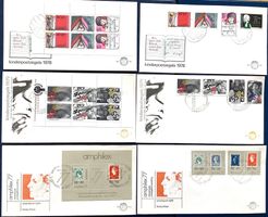 1977-1979  Niederlande FDC mit Blocks Einzel und Paare