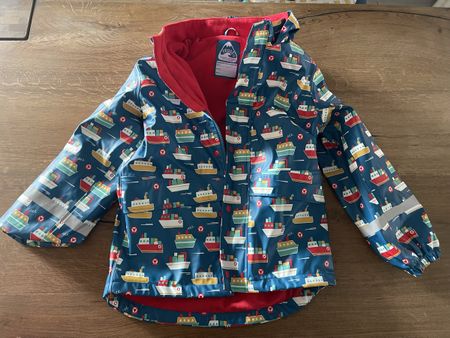 Regenjacke Frugi mit Schiffen Grösse 128-134