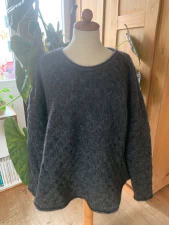 HINDHAL & SKUDELNY Wollpullover Grau,Grösse L