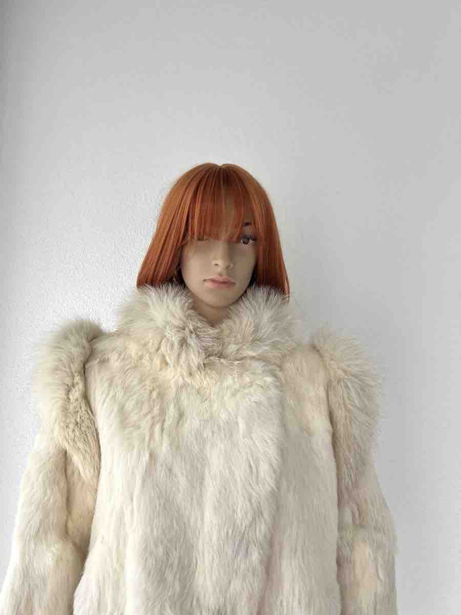 Giacche: Rabbit Fur Jacket, Cream, Great Condition – Usato da Saland venduto da ele_vc96 2