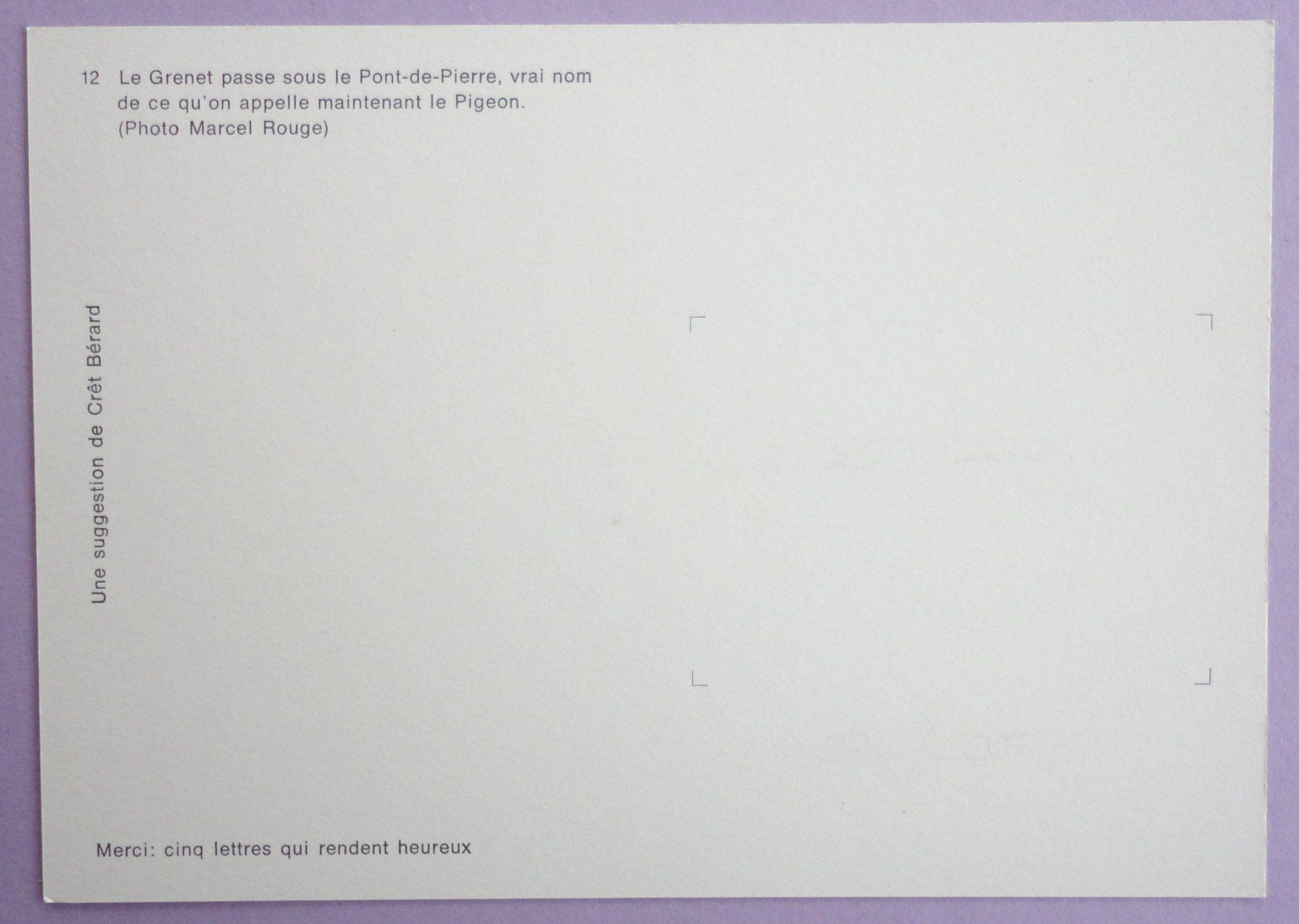 Cartoline postali: Le Grenet passe sous le Pont-de-Pierre – Usato da Fétigny venduto da Billy2miny 1