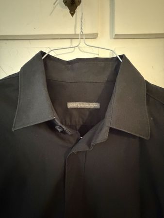 Camicia Daniele Alessandrini Nera Tg. 42 Cotone Buon Condizi