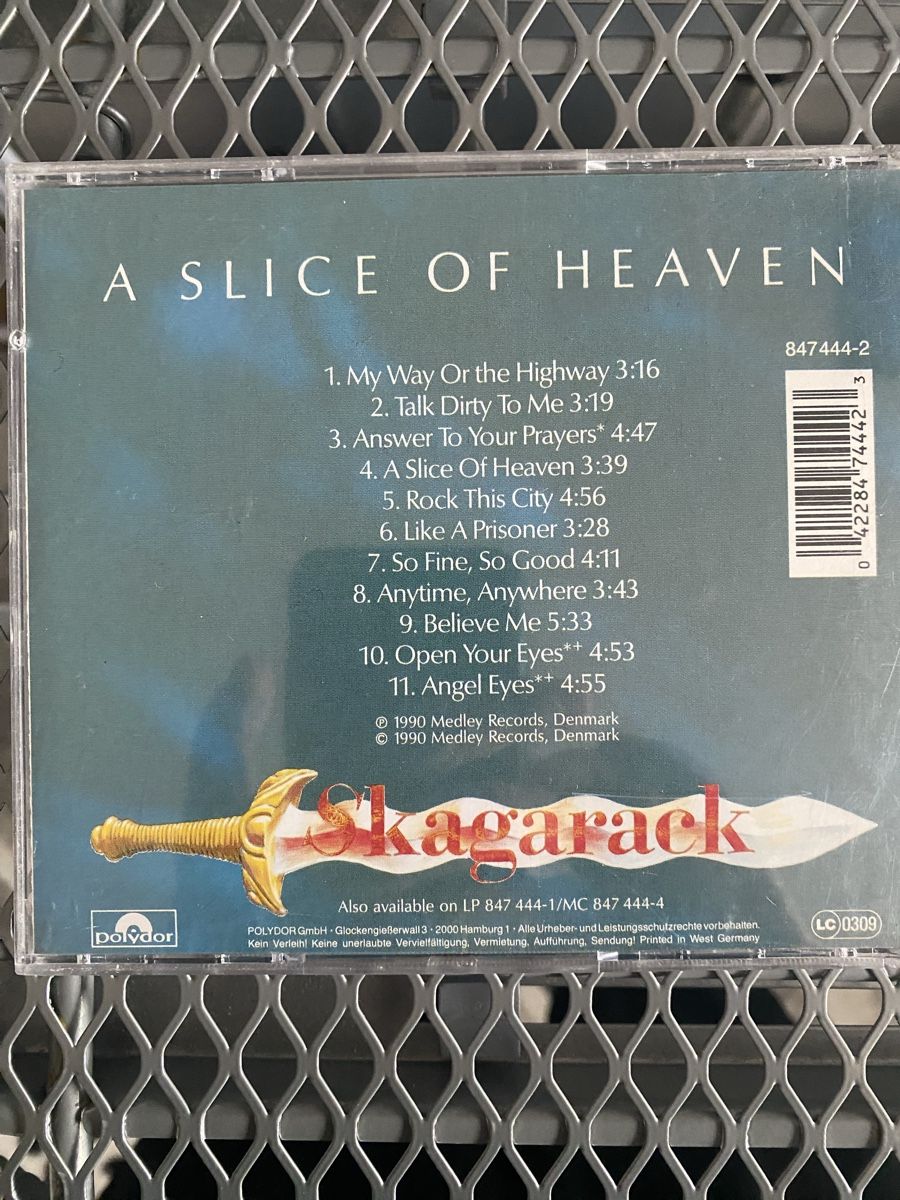 CD: Skagarack - A Slice Of Heaven – Usato da Thayngen venduto da doncorvetto 1
