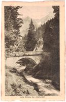 Alte Brücke (2 FRAUEN!!!) bei ADELBODEN (im Sommer) ca. 1910