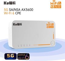 KuWFi 5G mobiler WLAN Router, NSA/SA 2.5Gbps 5G eSIM Modem