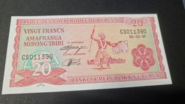 Banknote Burundi 1997 NEU