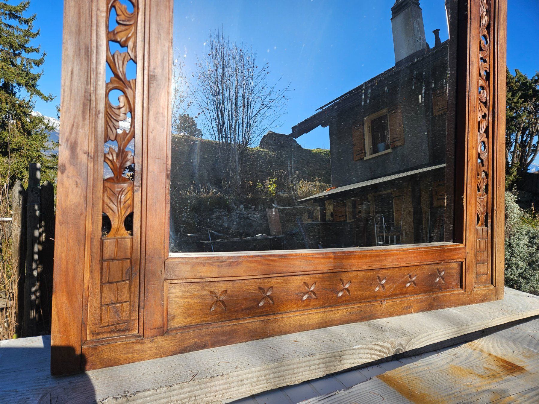 Specchi: Miroir ancienne bois sculpté – Usato da Haute-Nendaz venduto da Bart84 4