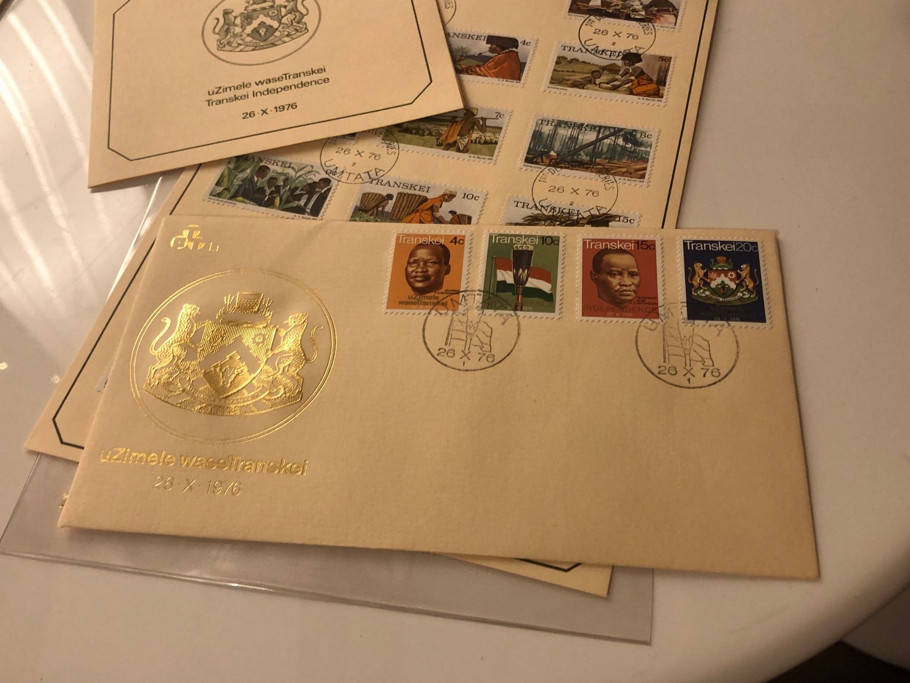 Tutti i francobolli: Erstausgaben TRANSKEI, Folder, Erinnerungsblatt & FDC – Usato da Lufingen venduto da Rac0 4