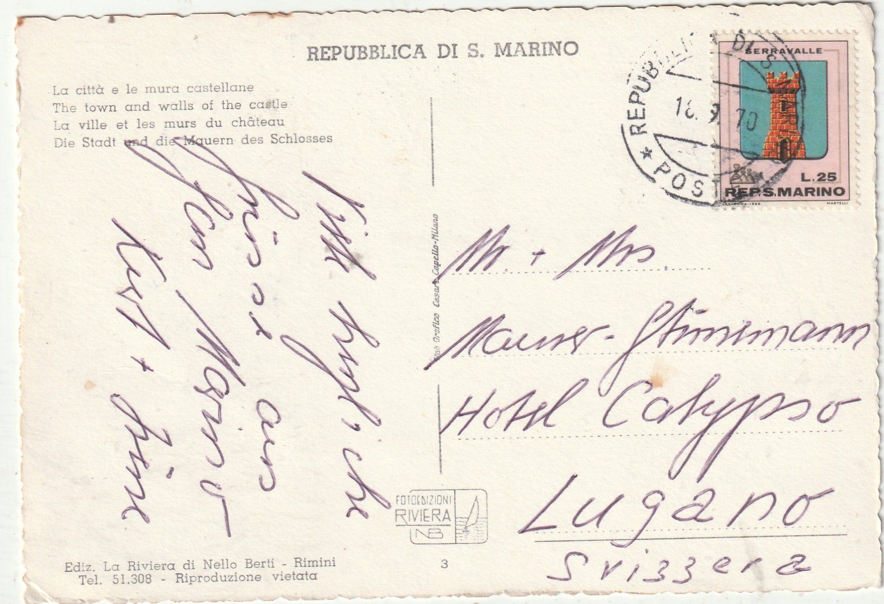 Cartoline postali: San Marino – Usato da Lumbrein venduto da made02 1