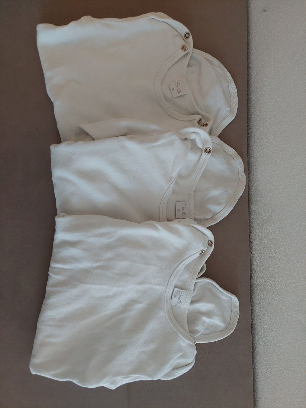 Biancheria intima: 4 x Bodies weiss, Smile – Usato da Rudolfingen venduto da T.Mueller 1