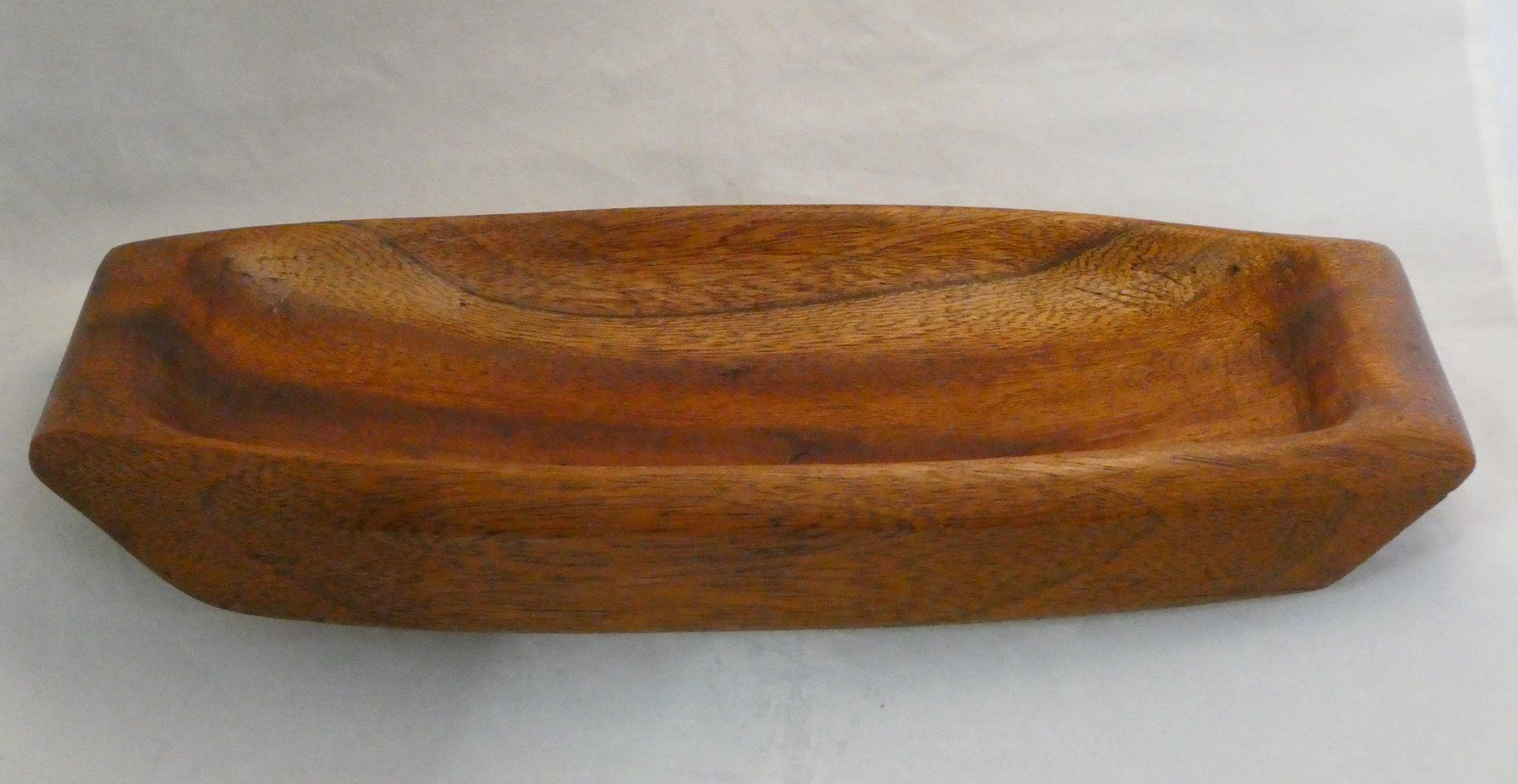Servierplatten: Vide-poche en teck Scandinave vers 1970. – Gebraucht aus Fribourg von will69 5