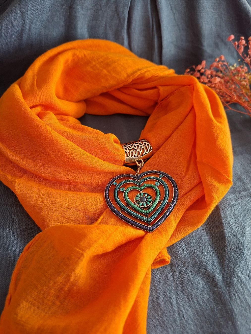 Foulard & Sciarpe: Foulard Bohème + Cœur – Nuovo (secondo la descrizione) da Lutry venduto da Sim_Sta 4