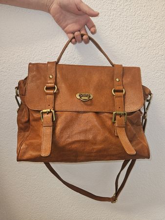 Umhängetasche Leder Braun
