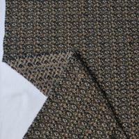 Designer Mantel Stoff Wolle Viskose 2.4x1.30m grünbeige