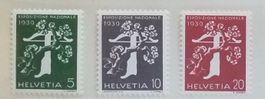 RO12) 236-238yRM, Rollenmarken mit Nr. postfrisch Kt. 70.-