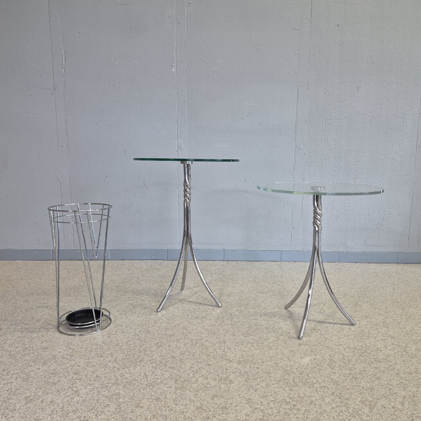 Tavoli: Design Chrom Glas Beistelltisch Coffee-Table – Usato da Nottwil venduto da Wondewa-Shop 3