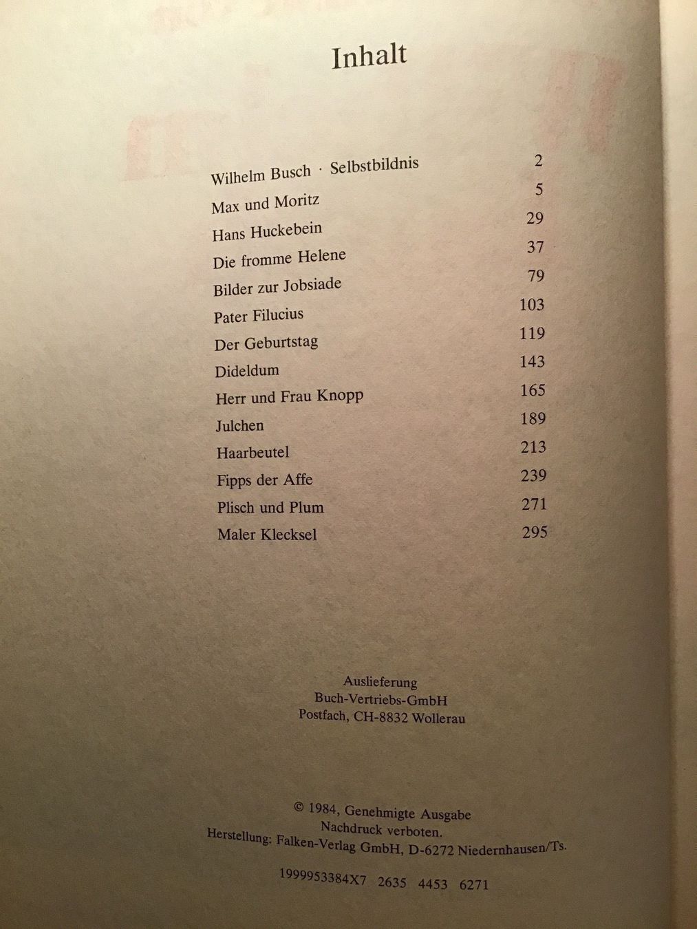 Libri: Das Schönste von Wilhelm Busch – Usato da Schliern b. Köniz venduto da Corinu59 3