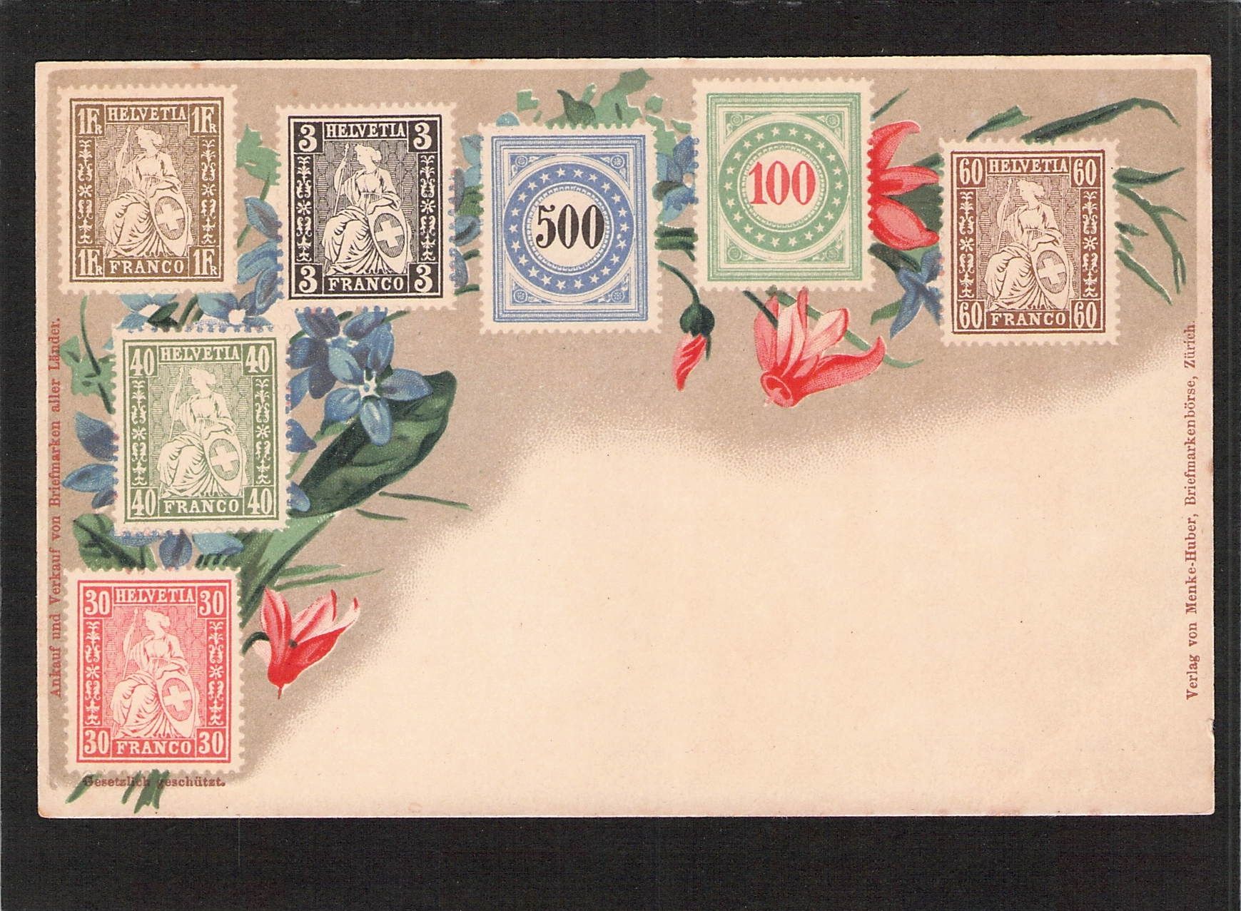 Cartoline postali: AK Briefmarkensprache – Usato da Reichenburg venduto da Pipo-67