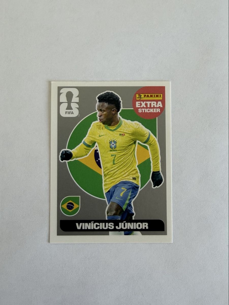 Panini Carte collezionabili: Extra Sticker Panini - VINICIUS JUNIOR (SILVER) – Nuovo e nell'imballaggio originale da Bassecourt venduto da Eagle1903