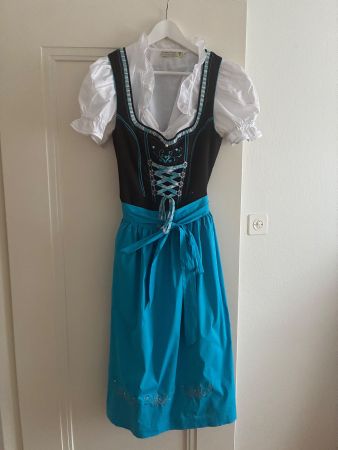 Oktoberfest Dirndl Spieth & Wensky schwarz-blau Gr. 40