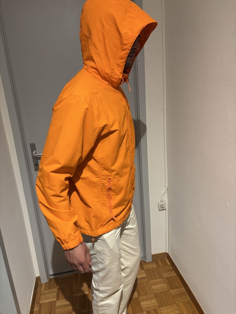 Giacche: Veste orange à capuche Lands' End, taille L – Usato da GENÈVE venduto da Gaasss 1