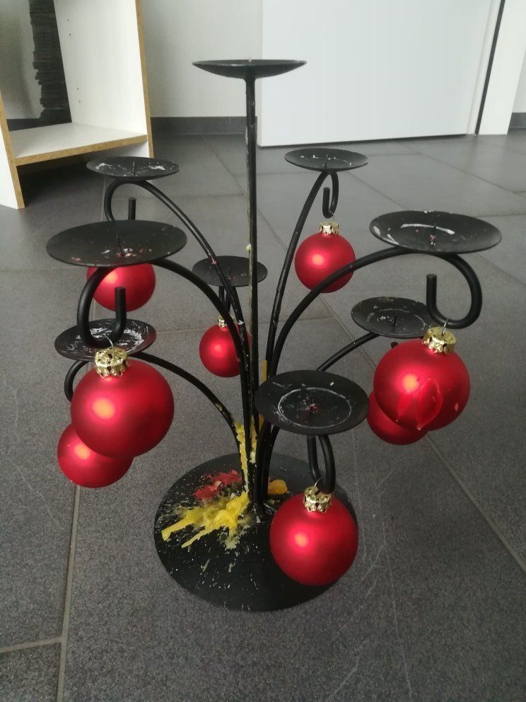 Portacandele: Christbäumchen Metall – Usato da Russikon venduto da wanda2006