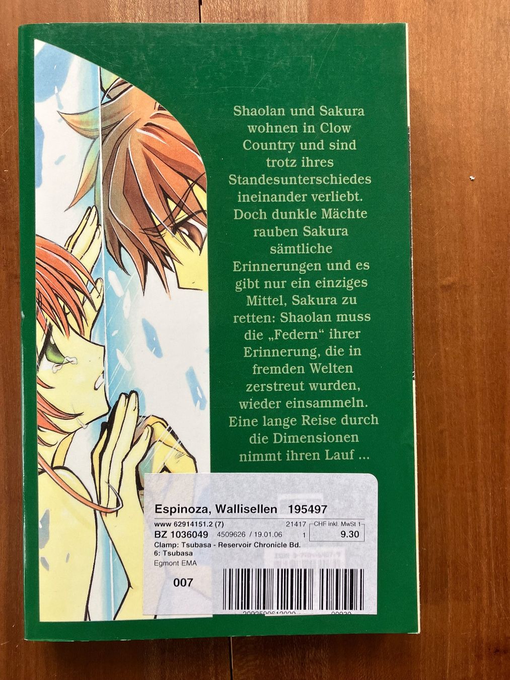 Fumetti: Manga TSUBASA Band 6 – Usato da Lommis venduto da supersue 1