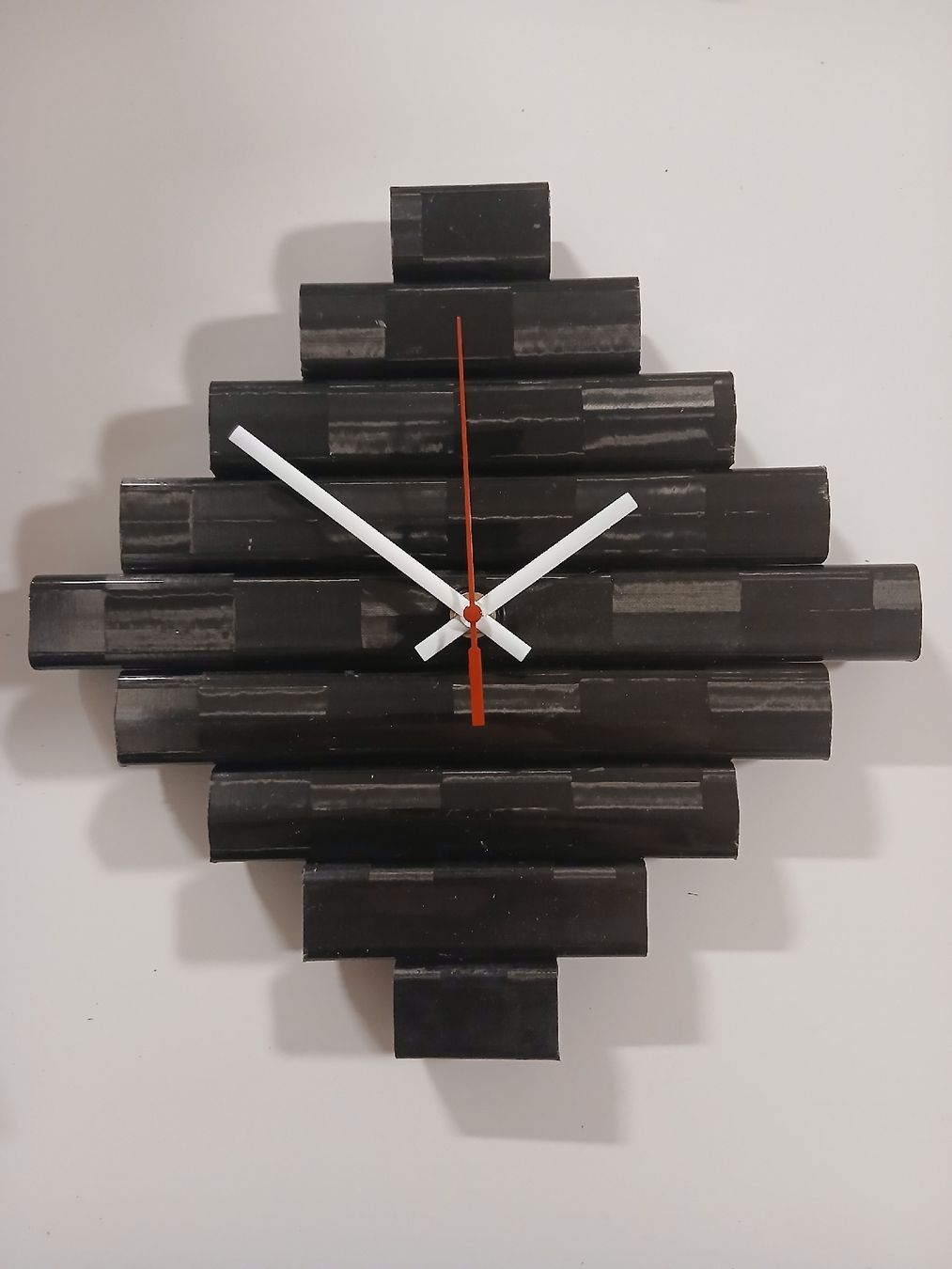 Uhren: Hockey stick clock total black carbon look  – Gebraucht aus Taverne von damigiano