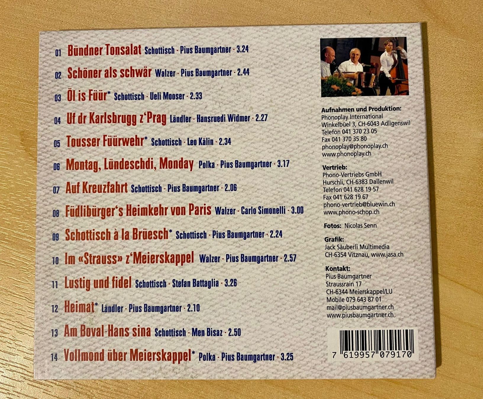 CD: CD "Heimat" Ländlertrio Pius Baumgartner – Nuovo (secondo la descrizione) da Schübelbach venduto da Sammler78 2