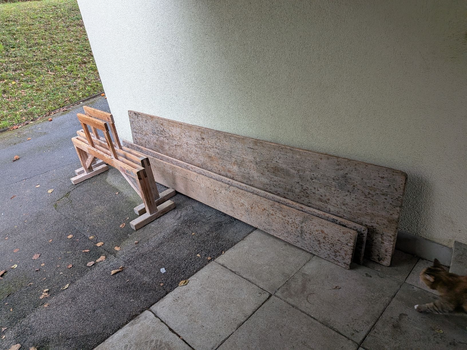 Set tavolo e sedie: Festbankgarnitur Holz – Usato da Uitikon Waldegg venduto da Pietsch2 3