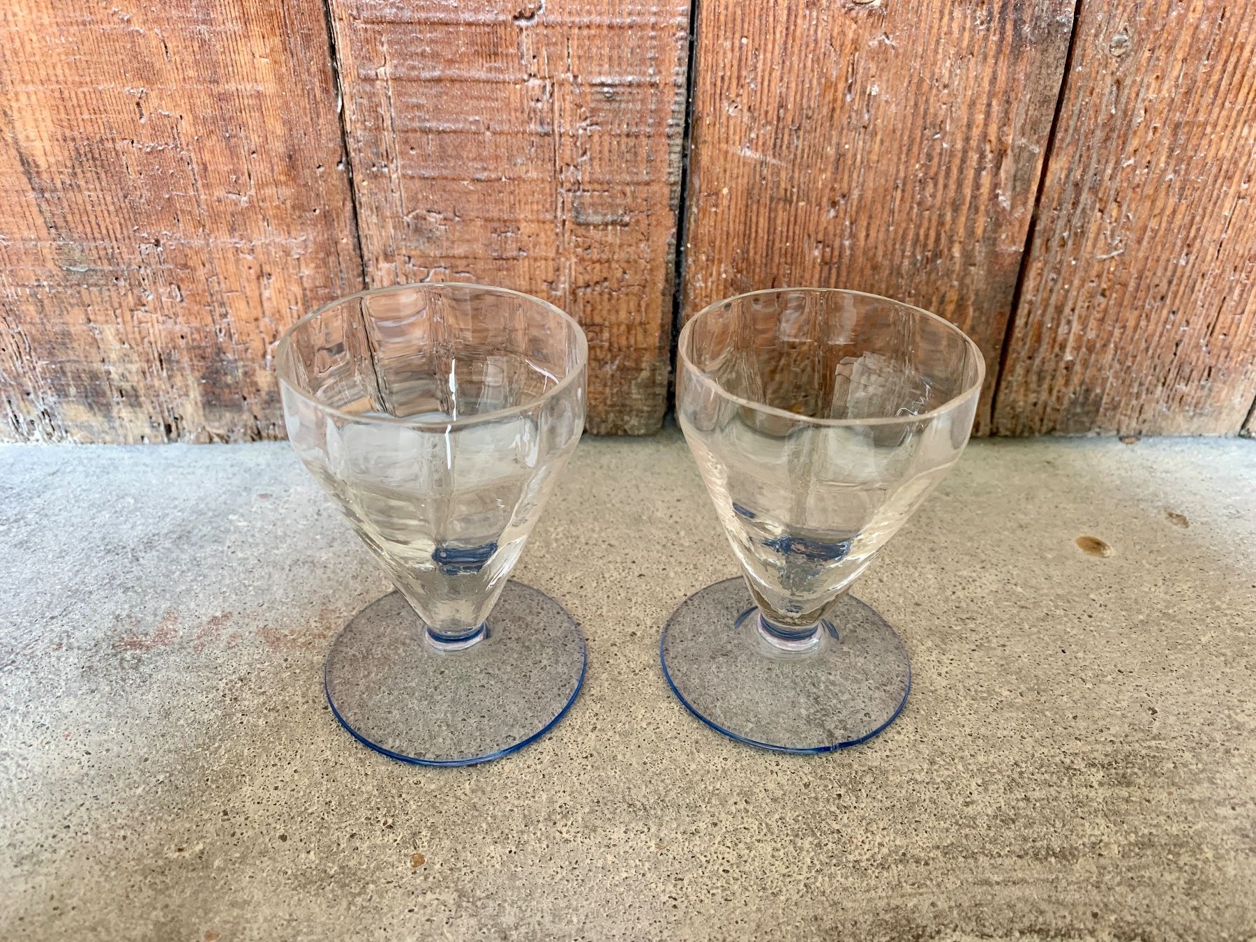 Bicchieri: Schnapsglas mit blauem Boden – Usato da Zürich venduto da Les_Zurichois 1