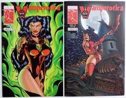 VAMP EROTICA 6-7 ADULT COMICS SEXY LUXURA VAMPIRE QUEEN 1994