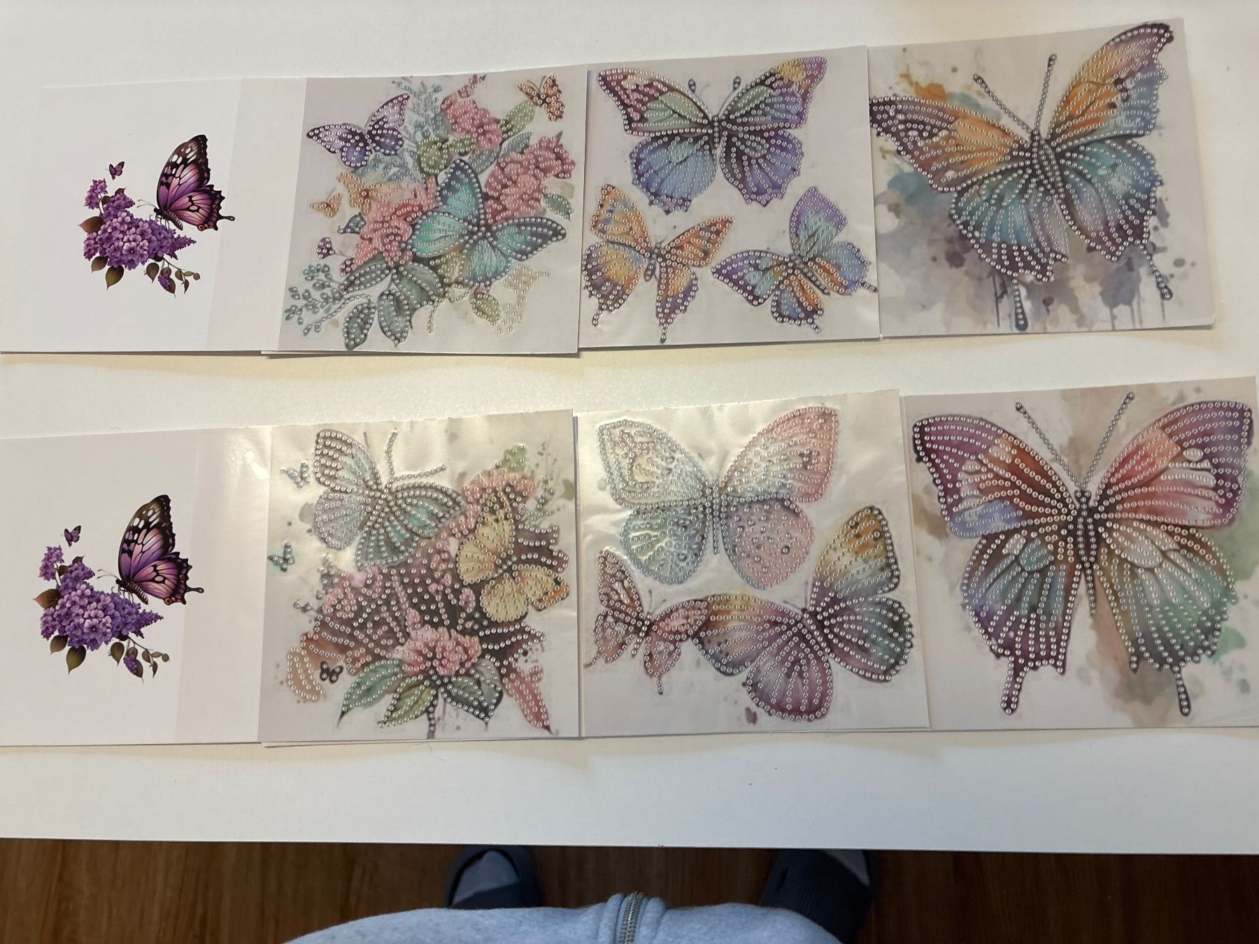 Bastelsets: Diamond Paiting Karten Schmetterling – Neu (gemäss Beschreibung) aus Amriswil von SCHLOSSGEISTLI