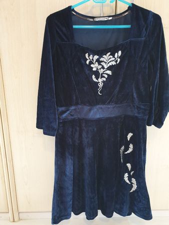 Samt Kleid „Outlander“