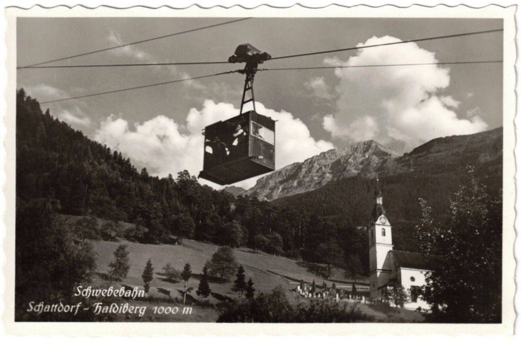 Cartoline postali: Schattdorf - Luftseilbahn Haldi Bergstation – Usato da Binningen venduto da Mountainrider