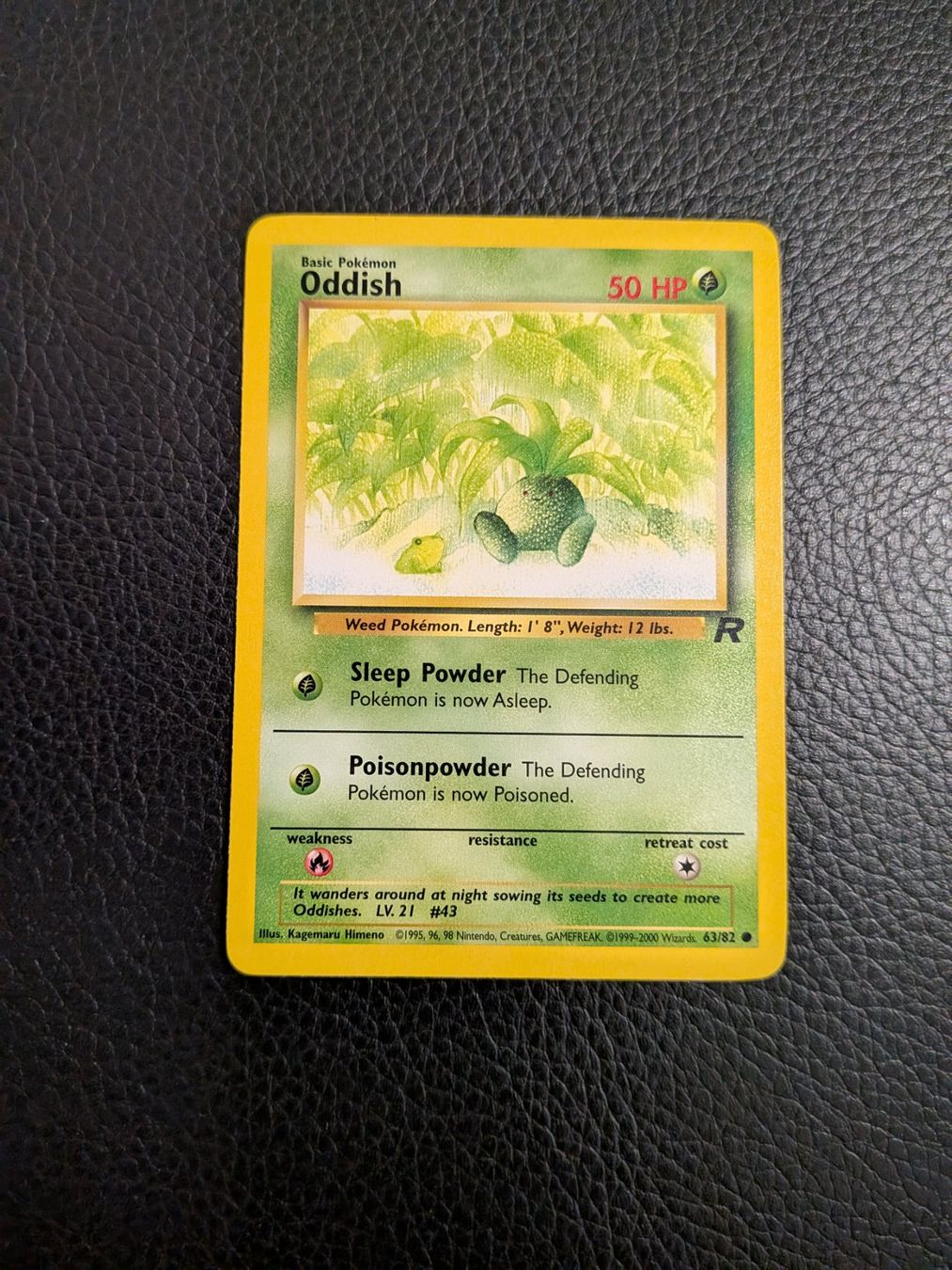 Pokémon Carte collezionabili: Team Rocket Oddish 63/82 Ab 1 – Usato da Paradiso venduto da Pkmn10