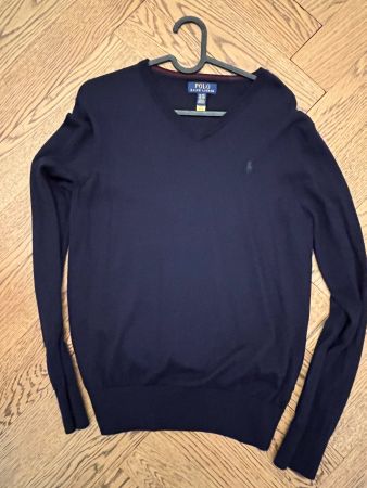 🧥 Pull Ralph Lauren garçon laine bleu marine XL 170cm 🧥