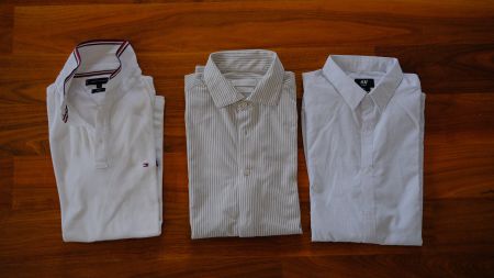 2 Hemden und 1 Poloshirt, Zara, H&M, Tommy Hilfiger