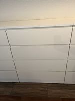 Weisse Malm Kommode mit 4 Schubladen von Ikea