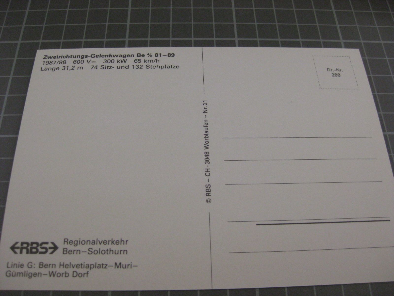 Cartoline postali: AK Bern Helvetiaplatz mit Zug – Nuovo (secondo la descrizione) da Malters venduto da Marosko 1
