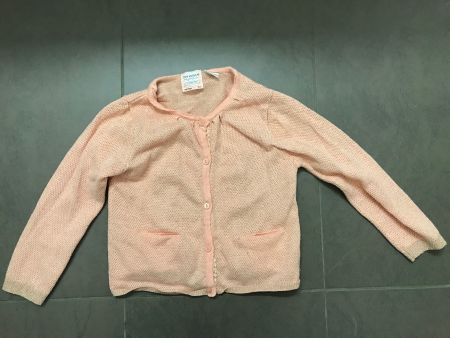 Zara Strickjacke mit Rosegoldglanz 2-3 Jahre 98