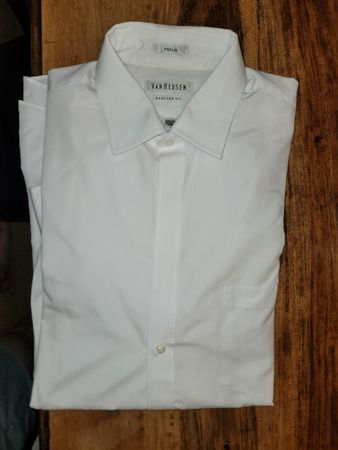 Van Heusen, Herren Hemd, Gr. 16/32-33, Weiss, office man, 🎀