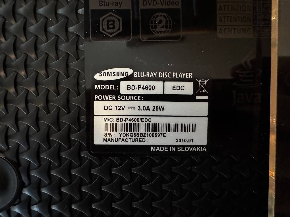 Samsung Lettore multimediale & Streamer: Samsung Blueray BD-P4600 – Usato da Glattfelden venduto da Dani_Tanner 1