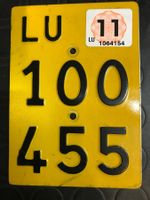 Mofanummer gelb LU 100'455