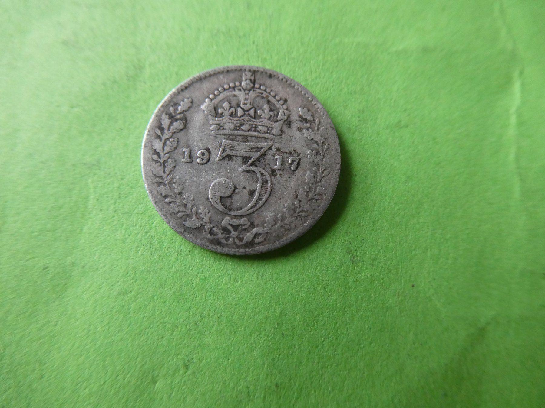 Tutti le monete: Grossbritannien 1917, 3 Pence   Silber – Usato da Hinterforst venduto da Rohusri