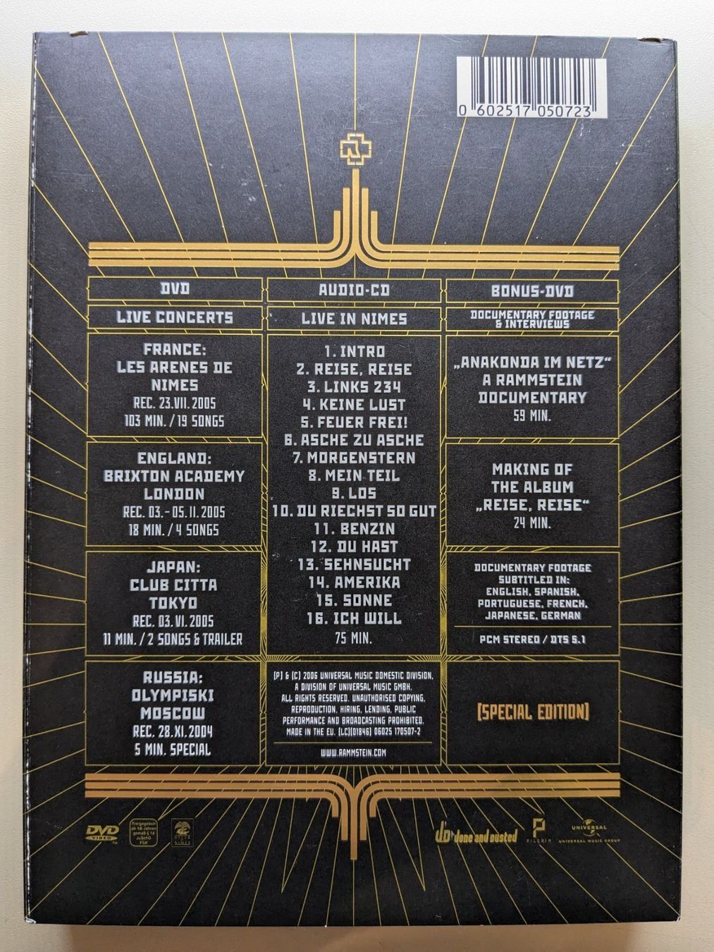 Tutti i DVDs: Rammstein - Völkerball: Special Edition [2 DVDs & CD] – Usato da Port venduto da gecotom 1
