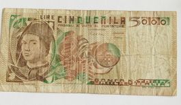 Italienische 5000 Lire Banknote