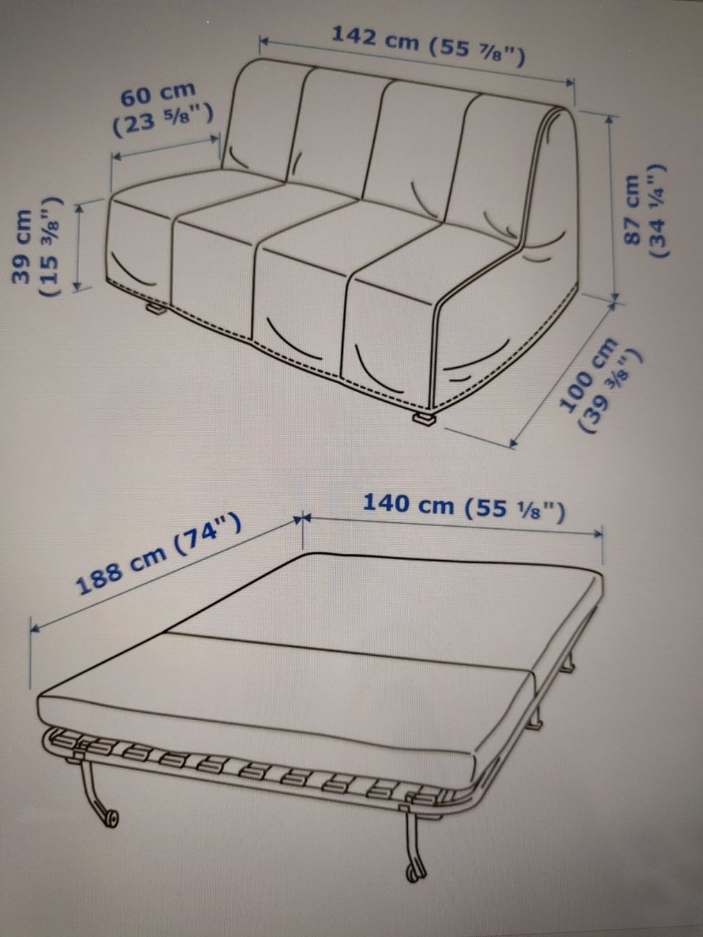 Ikea Sofas: Schlafsofa mit Lattenrost und Matratze pinker Bezug – Gebraucht aus Regensdorf von Decaisnea 3